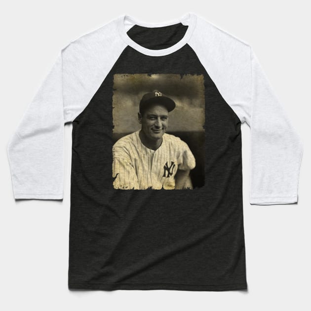 Lou Gehrig Legend in New York Yankees Baseball T-Shirt by SOEKAMPTI